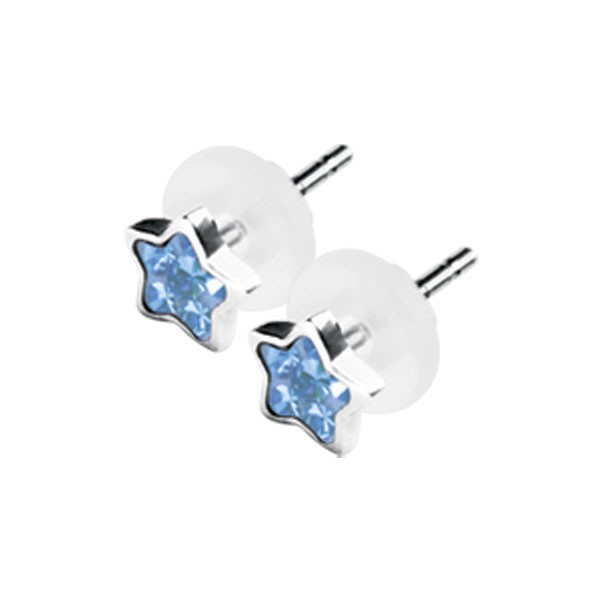 AQUA STAR CLUSTER EAR STUDS - KS-EAR-02