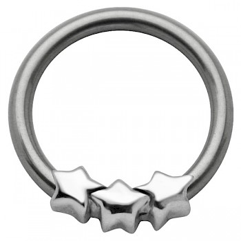 BCR STYLE NIPPLE RING - SILVER SKULLS