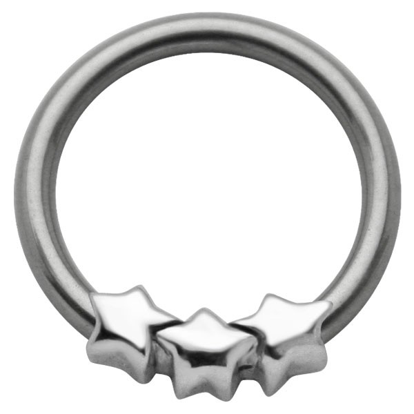 BCR STYLE NIPPLE RING - SILVER SKULLS