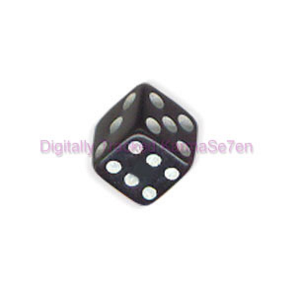Black Acrylic Threaded Dice
