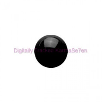 Black Acrylic Threaded Micro Ball