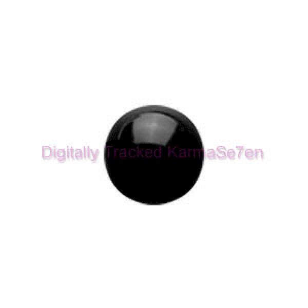 Black Acrylic Threaded Micro Ball