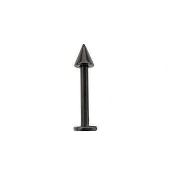 BLACK TITANIUM MICRO CONE LABRET STUD - 1.2mm