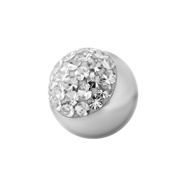 CRYSTAL CLUSTER BALL - CLEAR