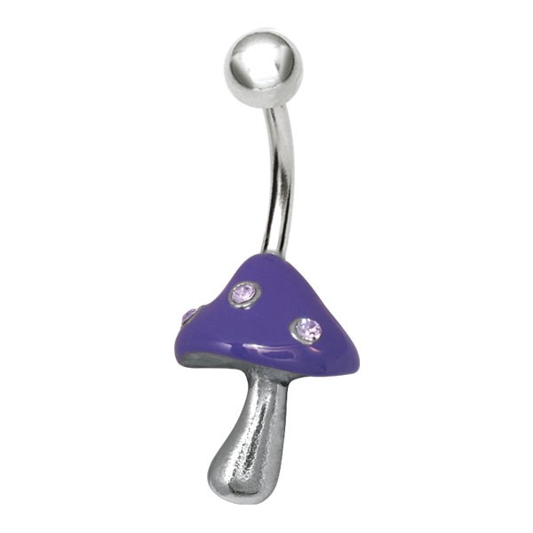 CUTE MUSHROOM BELLY BAR - PURPLE