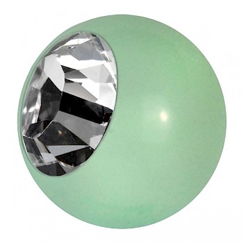 ENAMELLED STEEL BALL - MINT & CRYSTAL