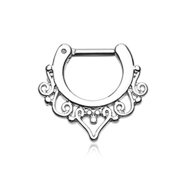 GODDESS FILAGREE SEPTUM CLICKER RING