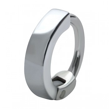 HELIX & CARTILAGE UPPER EAR RING - PLAIN SILVER