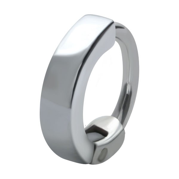 HELIX & CARTILAGE UPPER EAR RING - PLAIN SILVER