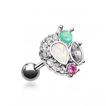MEDLEY OPAL CARTILAGE & TRAGUS STUD - KS-ET-111