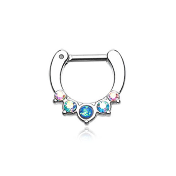OPAL SEPTUM CLICKER RING