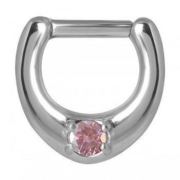 PINK SOLITAIRE SEPTUM CLICKER