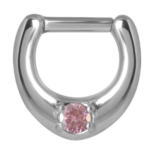 PINK SOLITAIRE SEPTUM CLICKER