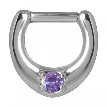 PURPLE SOLITAIRE SEPTUM CLICKER
