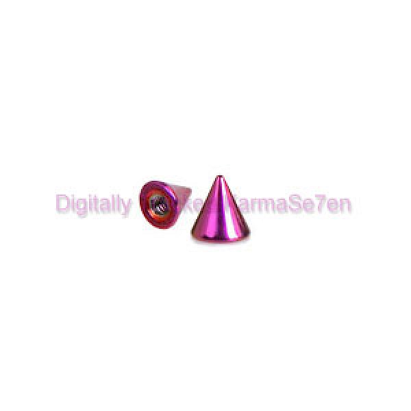 Purple Titanium Coated Threaded Micro Cone - 1.2mm Thread