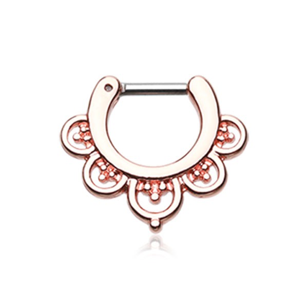 ROSE GOLD IMPERIAL SEPTUM CLICKER RING