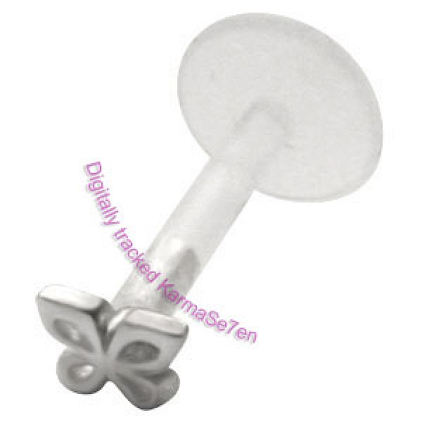 Silver Butterfly Madonna Stud