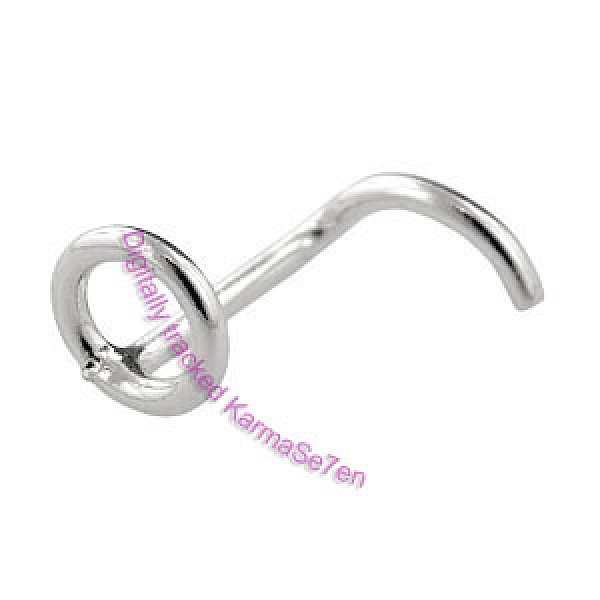 Silver Circle Nose Stud