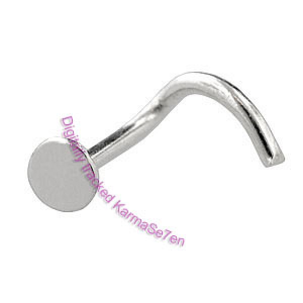 Silver Disc Nose Stud