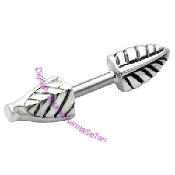 Silver Feather Deluxe Ear Stud