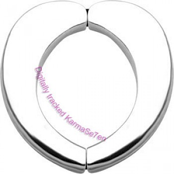Silver Heart Nipple Hugger Clamp