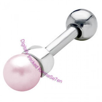 Silver Pearl Upper Ear Stud