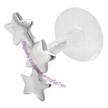Silver Starlets Tragus Stud