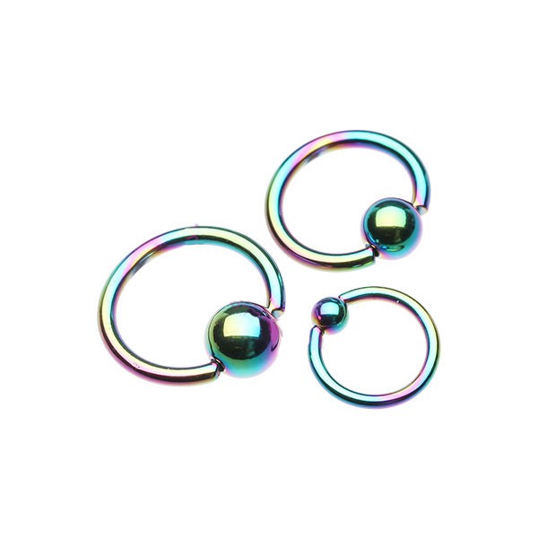 TITANIUM ANODISED BCR - RAINBOW