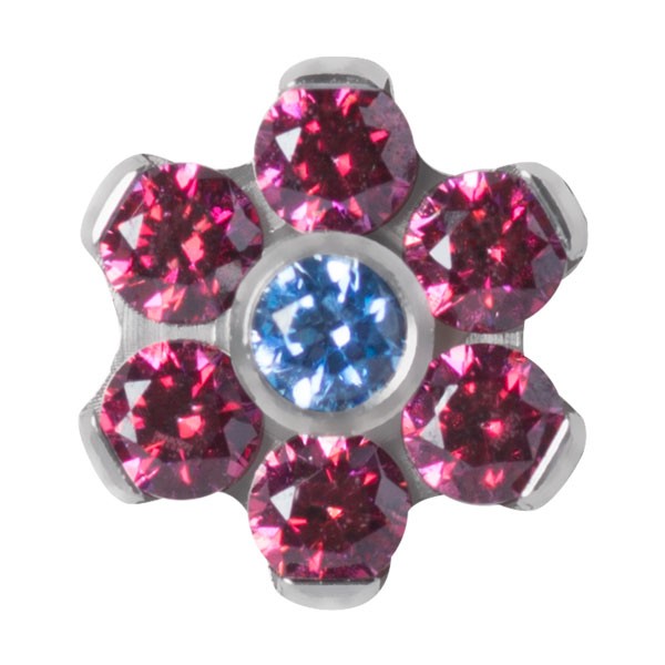 TITANIUM RED FLOWER DERMAL ATTACHMENT