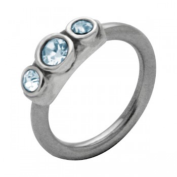 VINTAGE JEWELS BELLY RING - BLUE