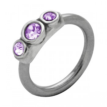 VINTAGE JEWELS BELLY RING - LAVENDER