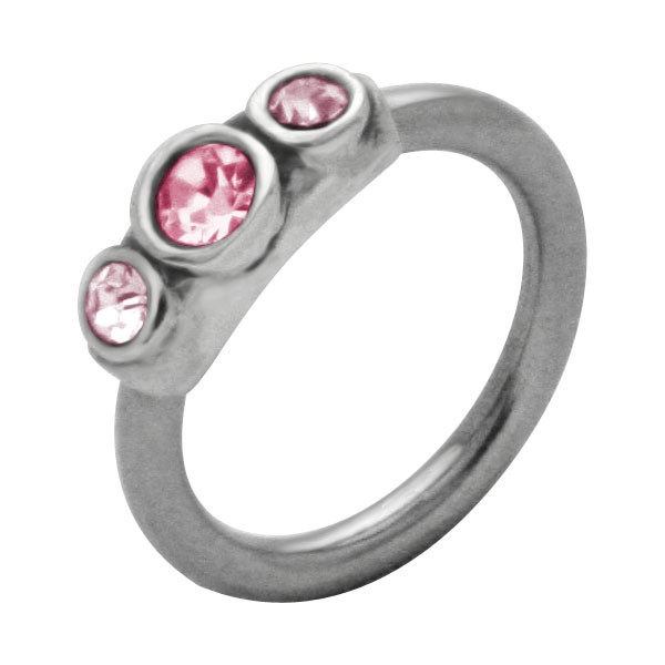 VINTAGE JEWELS BELLY RING - PINK
