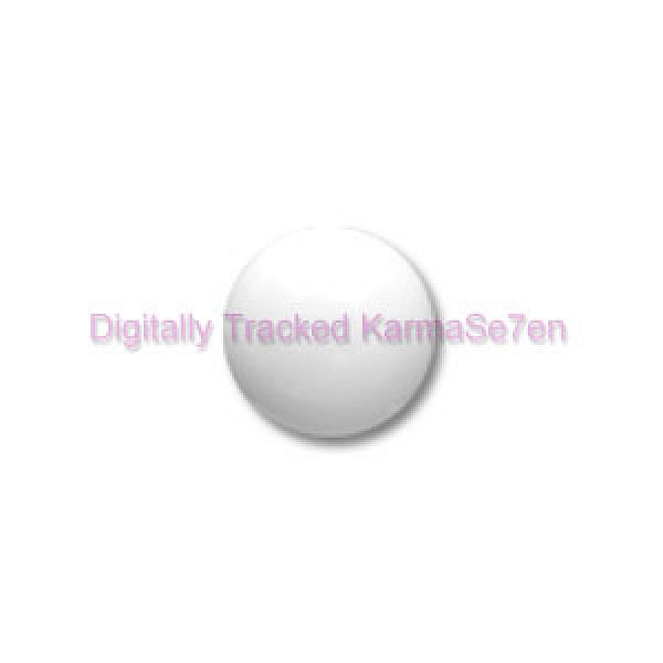 White Acrylic Threaded Ball