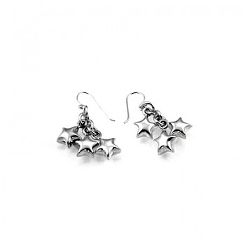 Polished Stars Drop Earrings - ES981
